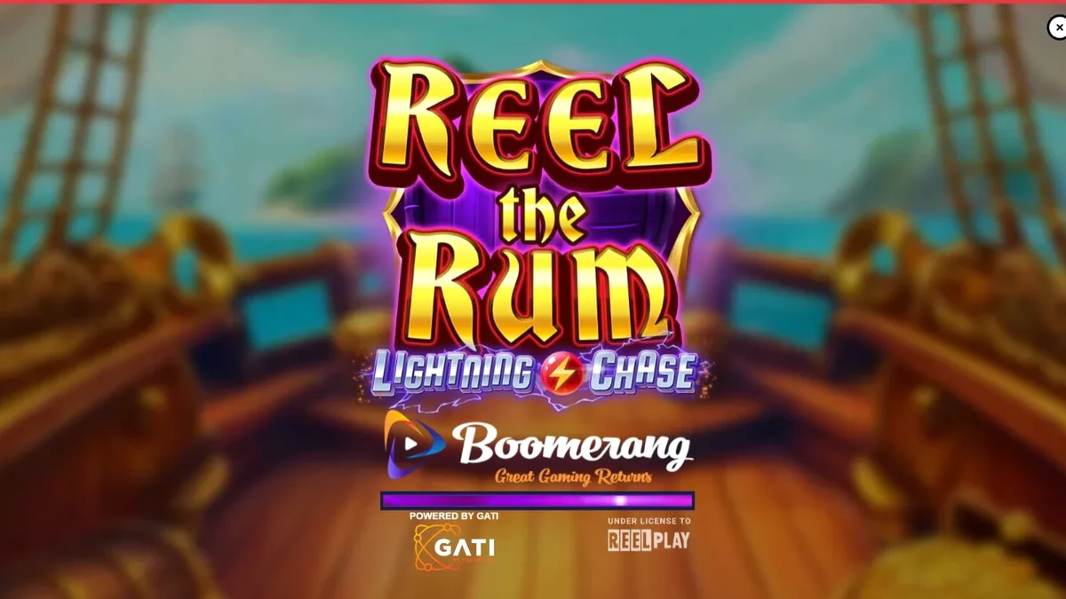 Reel the Rum slot machine interface na may temang pirata at dagat