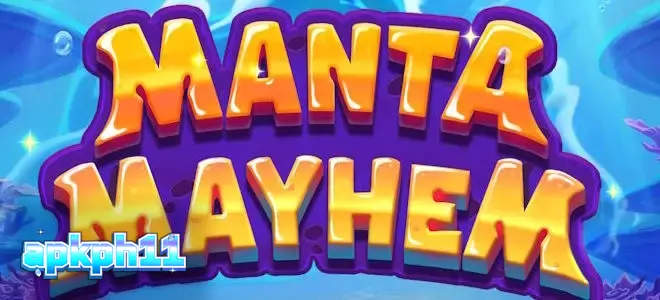 Tampilan visual slot Manta Mayhem dengan karakter laut yang lucu